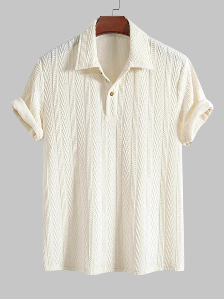 Textured Men’s Polo Shirt