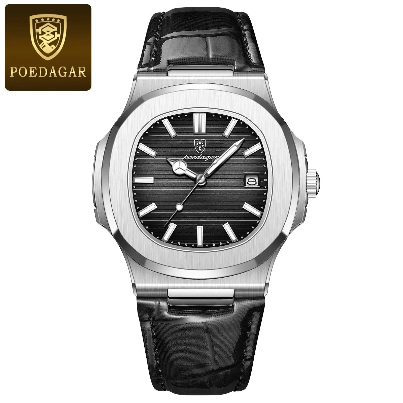 POEDAGAR Luxury Square Watch