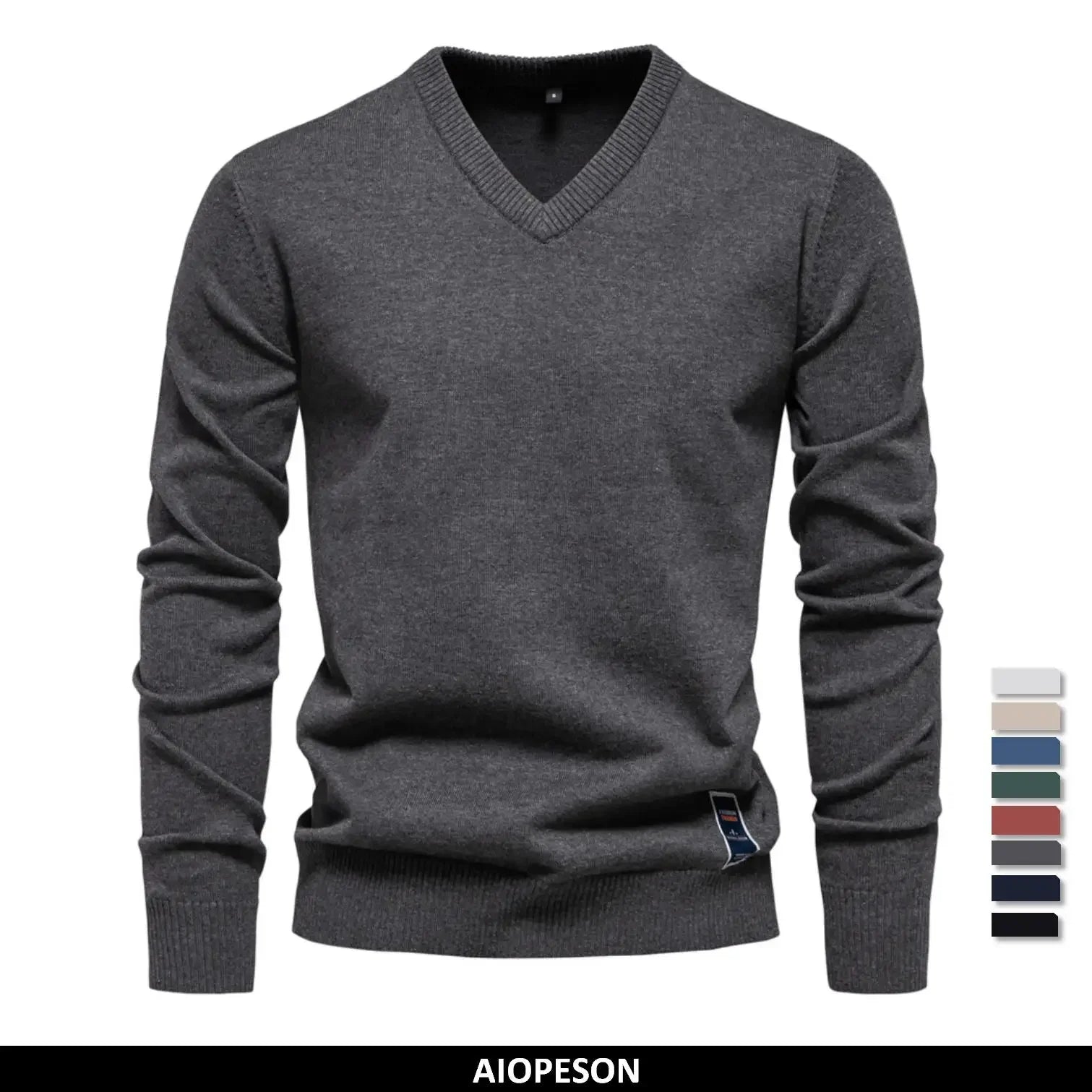 Men’s Cotton V-Neck Sweater